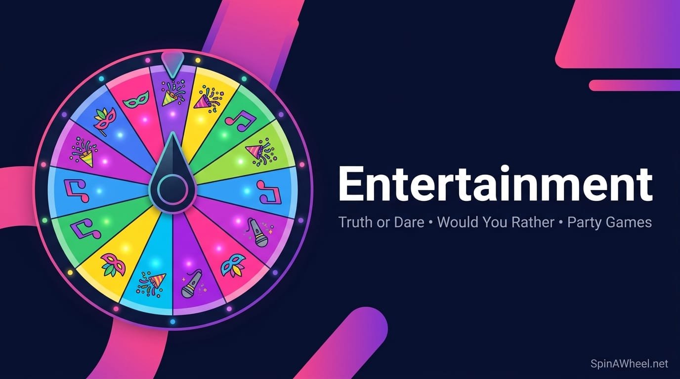Charades Word Generator Wheel — Free Party Game Spinner | Spin A Wheel